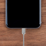 FX Powabud Braided Micro USB Data Cable, 1m – Fast Sync and Charge Lead, Space Grey