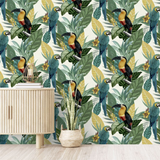Arthouse Toucan Jungle Wallpaper – Paste the Paper Tropical Feature Wall Covering, Multi