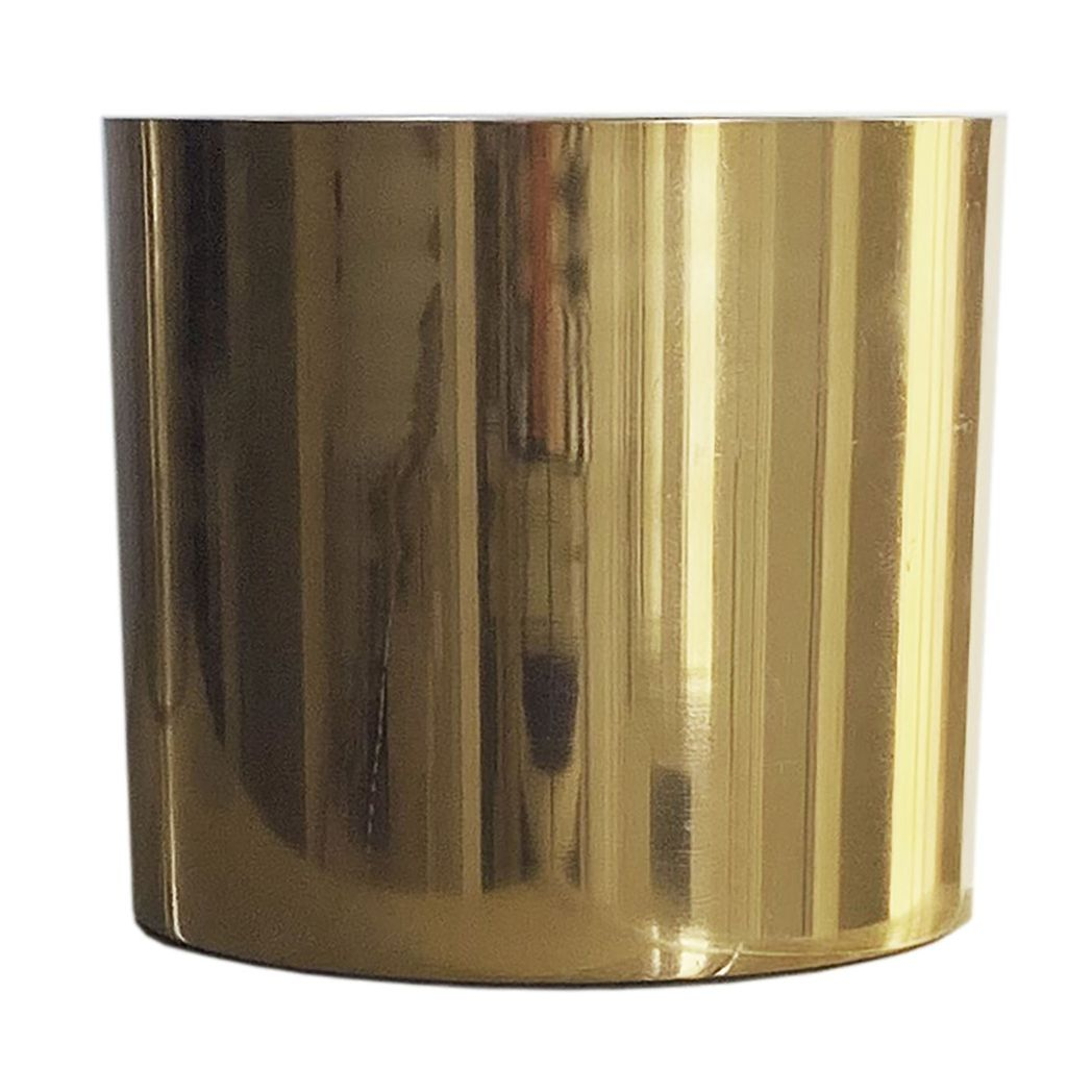75cm Artificial Arboricola Gold Capella Plant Gold Metal Planter