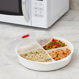 Avilo Sectioned Microwaveable Casserole Dish – Keeps Food Groups Separate