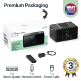 Majority Bard Music System with Internet Radio, DAB+/FM, Bluetooth & Spotify Connect – 100W, Black