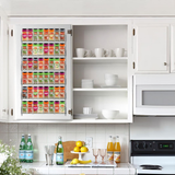 VINSANI 6-Tier Herb & Spice Rack Organiser – Stepped Design for Cupboards or Worktops