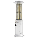 Outsunny 11 KW Gas Patio Heater with Tip-Over Switch, Pulse Ignition & Wheels – Propane, Silver