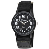 Ravel Men's Velcro Strap Sports Watch, Bold Arabic Easy-Read Dial, 40mm