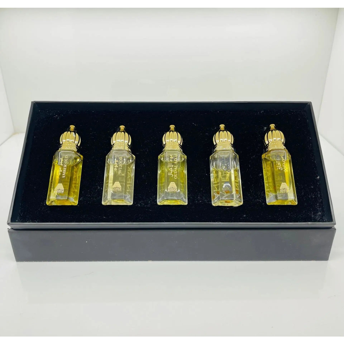 Blends of Anfar Perfume Oil Gift Set – 5 Eau de Parfum Oils, Ambre Oud, Wujood, Oud al Ajyal, Aafaq, Ojjoat