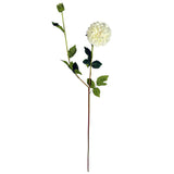 75cm Artificial Dahlia PomPom Flowers – Cream