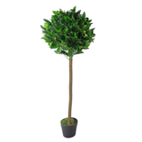 Leaf Design UK Artificial Bay Laurel Topiary Ball Tree 120cm – Realistic Leaves and Berries, Potted