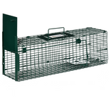 Outsunny Single Door Humane Rat Trap Cage for Small Animals with Top Handle – Steel, Dark Green