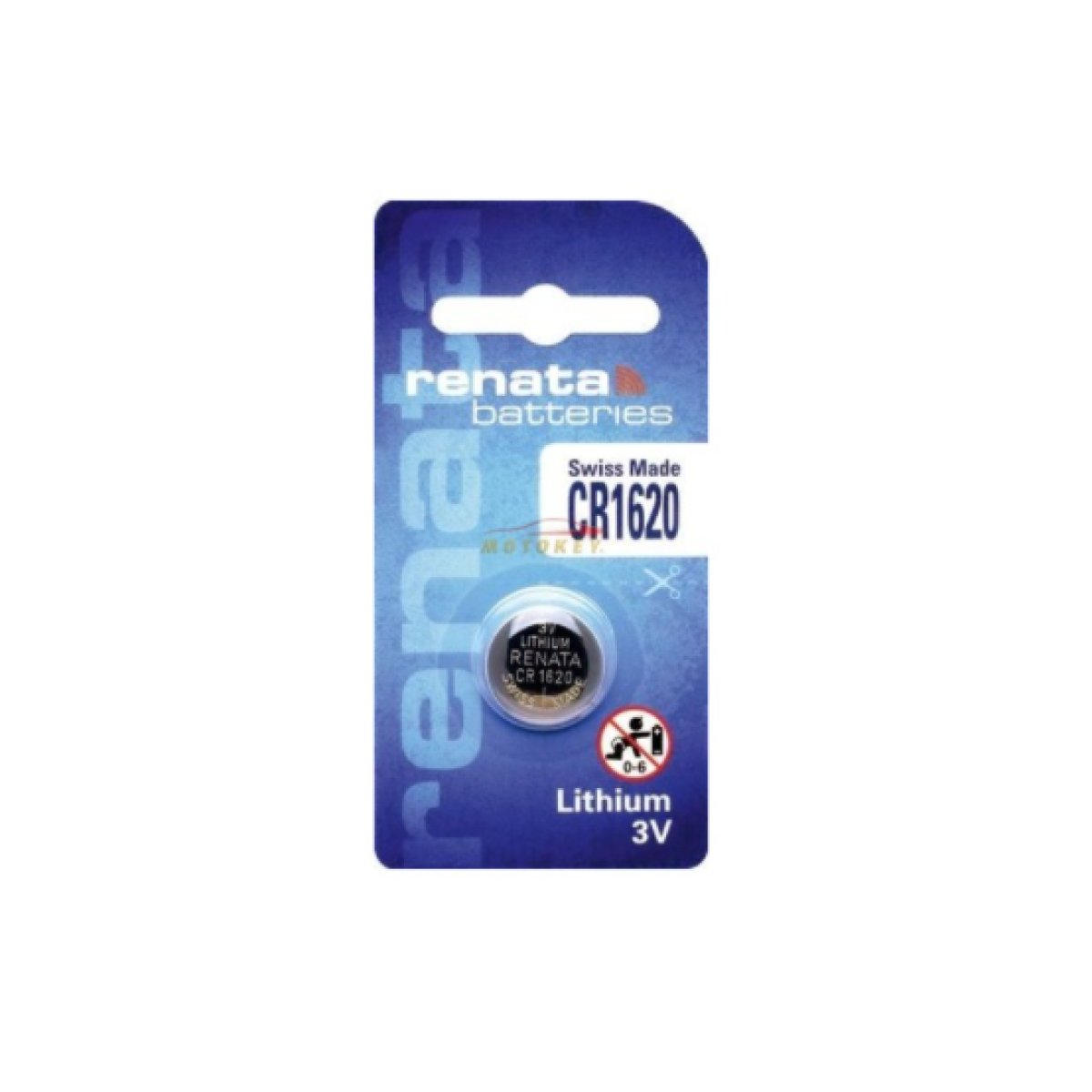 Renata CR1620 Lithium Watch Battery – Single Coin Cell Replacement, 1 Piece