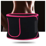 Neoprene Waist Trimmer Belt with Phone Pocket, Adjustable One Size – Workout Sweat Belt, Pink/Black