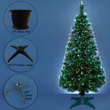 5ft (150cm) Fibre Optic Artificial Christmas Tree with Colour Changing Lights – Green