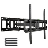 LEADZM TMDS-101 Double Pendulum TV Wall Mount for 32-70 Inch TVs with Tilt – 50kg Capacity, Black