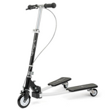 Xootz Pulse Scissor Scooter for Kids with Adjustable Handlebar & Brake – Ages 5+, White