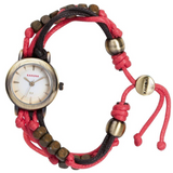 Kahuna Ladies Watch, Off-White Dial, Brown Strap – Clearance (Needs New Battery)