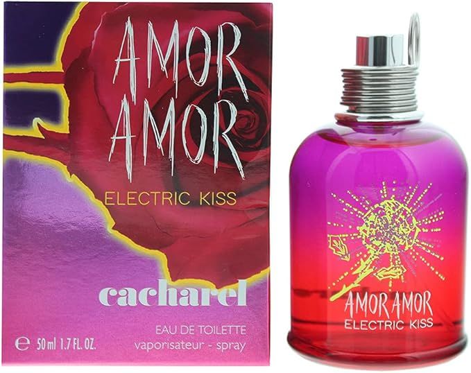 Cacharel Amor Amor Electric Kiss Eau de Toilette Spray 50ml – Floral, Fresh & Citrus Fragrance for Women