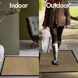 Heavy-Duty Rubber Barrier Door Mat, 120 x 180cm – Durable Entrance Mat for Home and Office, Beige