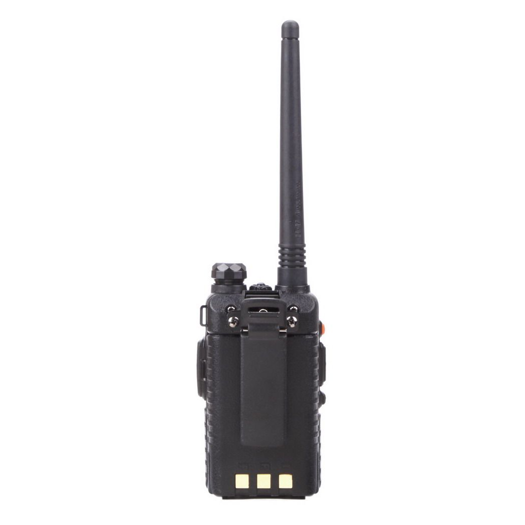 Baofeng UV-5R Two-Way Radio Walkie-Talkie – Dual Band VHF/UHF, 128 Channels, FM Radio, Black