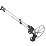 Folding Aluminium Hand Truck with 154lb Capacity – Adjustable Height Cargo Cart for Moving and Storage, Silver