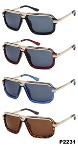 iCouture Unisex Polarised Sunglasses with UV Protection – Adult Sun Eyewear, Model P2231, Assorted Colours