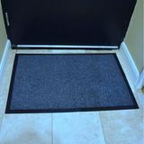 Heavy Duty Barrier Mat with Non-Slip Nitrile Rubber Backing – Dirt Trapping Entrance Door Mat, Blue