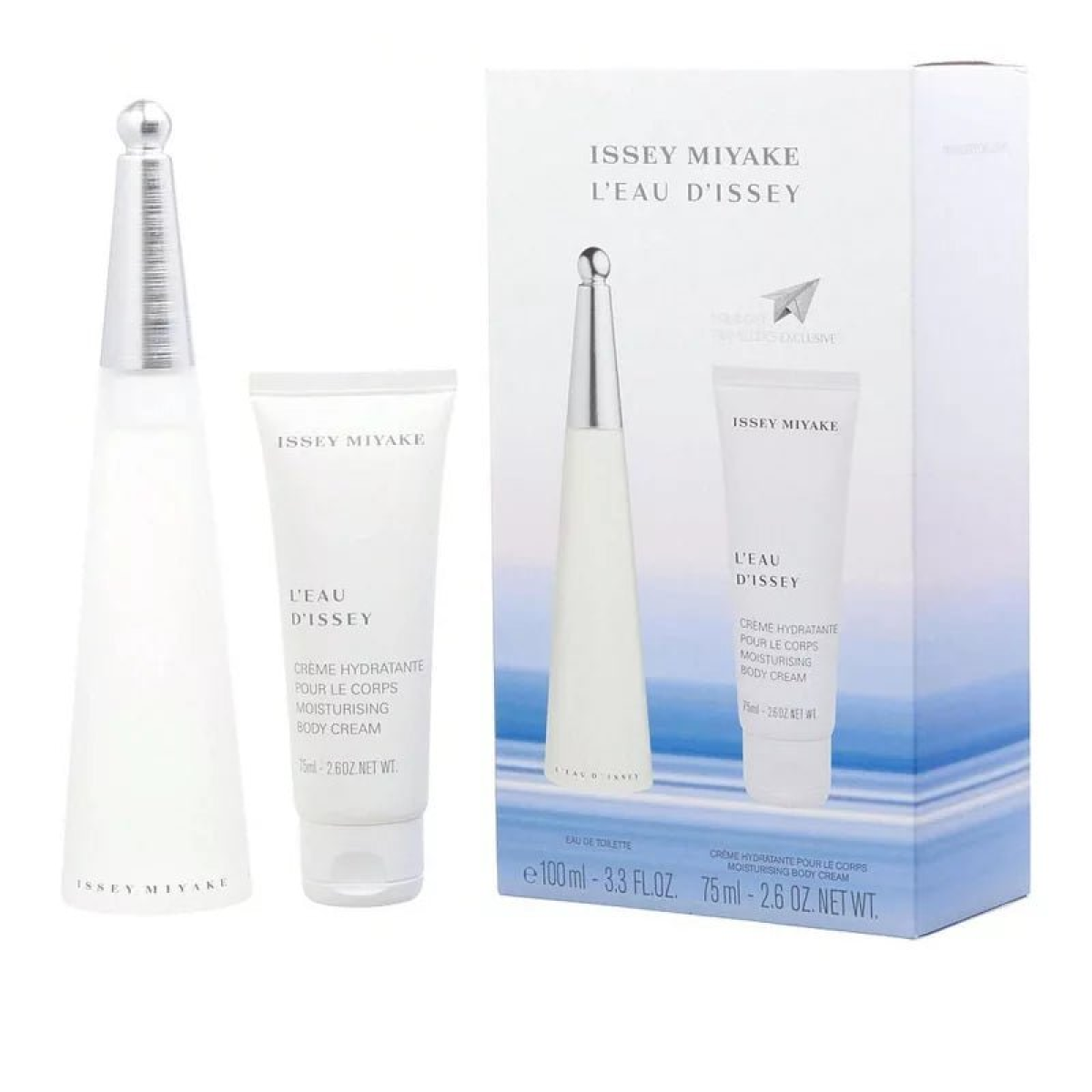 Issey Miyake L'Eau d'Issey Gift Set for Women – 100ml Eau de Toilette Spray and 75ml Moisturising Body Lotion