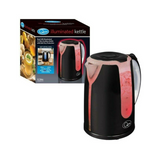 Quest Dual LED Illuminated Kettle, 1.7L 2200W with 360° Swivel Base & Boil Dry Protection – Black