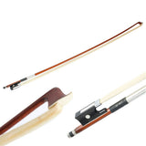 4/4 Arbor Violin Bow with Mongolian White Horsehair & Black Handle – Handmade Full Size Bow, 74cm