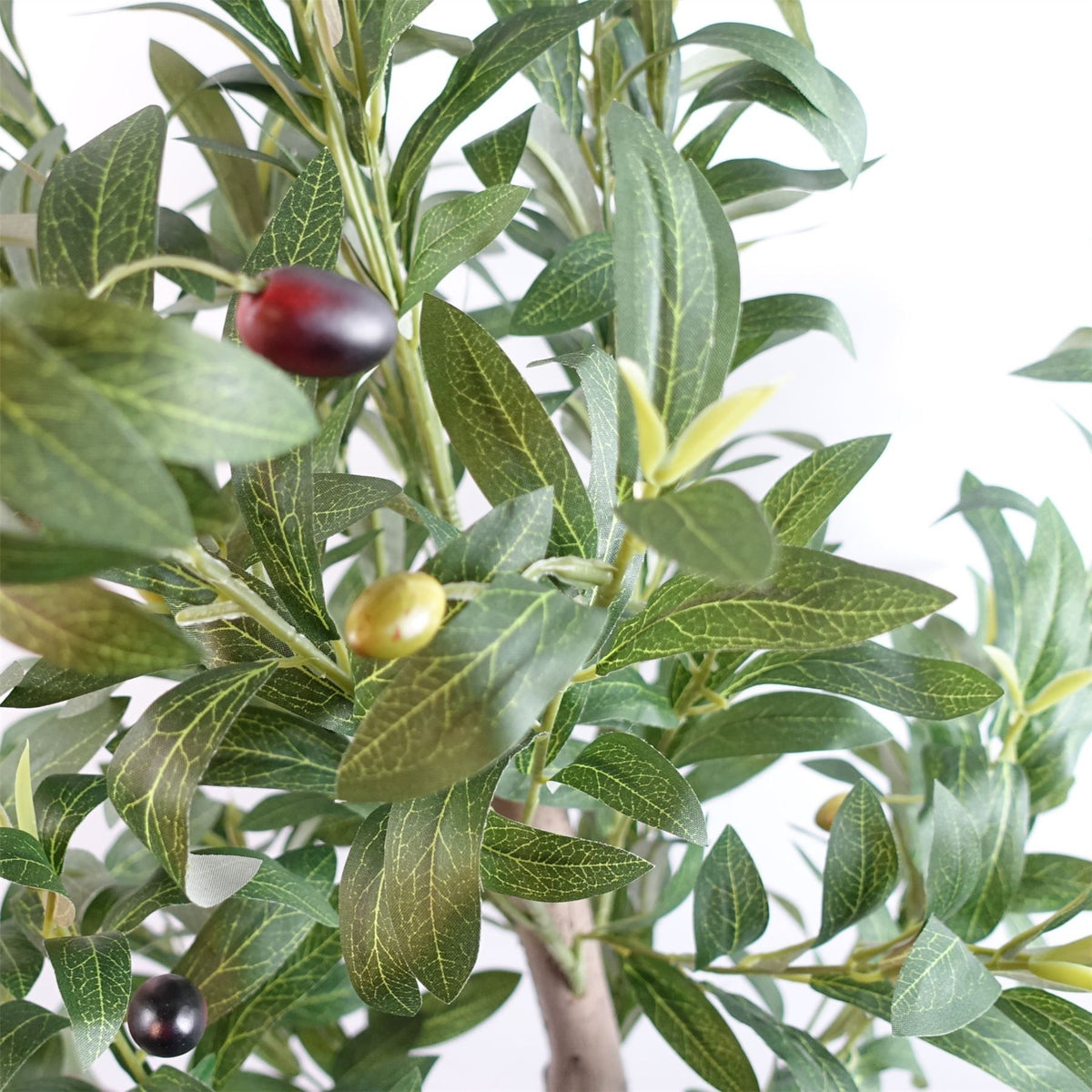 Leaf Design UK Artificial Olive Tree with Natural Wooden Trunk, 150cm