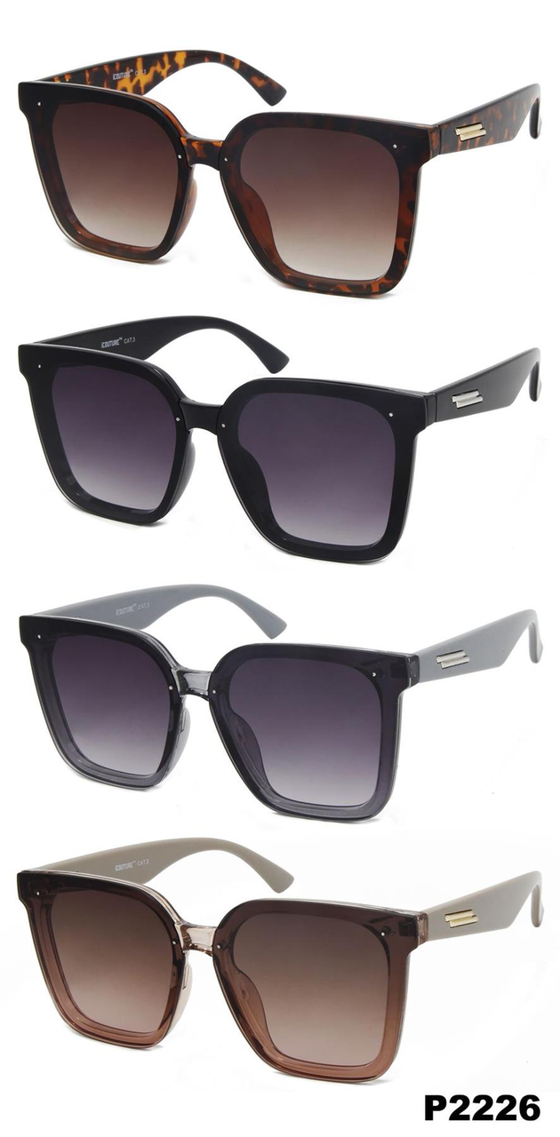 iCouture Unisex Polarised Sunglasses with UV Protection – Adult Sun Eyewear, Model P2226, Assorted Colours