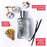 Diesel D Eau de Toilette Spray 30ml – Fresh & Citrus, Woody Fragrance for Men