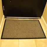 Barrier Dirt Trapper Mat with Non-Slip Nitrile Rubber Backing, 60 x 90 cm – Entrance Door Mat, Brown