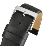 Smooth Calf Leather Watch Strap, 20mm, Black