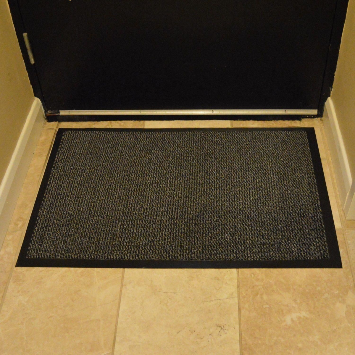 Anthracite Barrier Mat 80 x 200cm – Dirt Trapping Entrance Door Mat with Non-Slip Nitrile Rubber Backing
