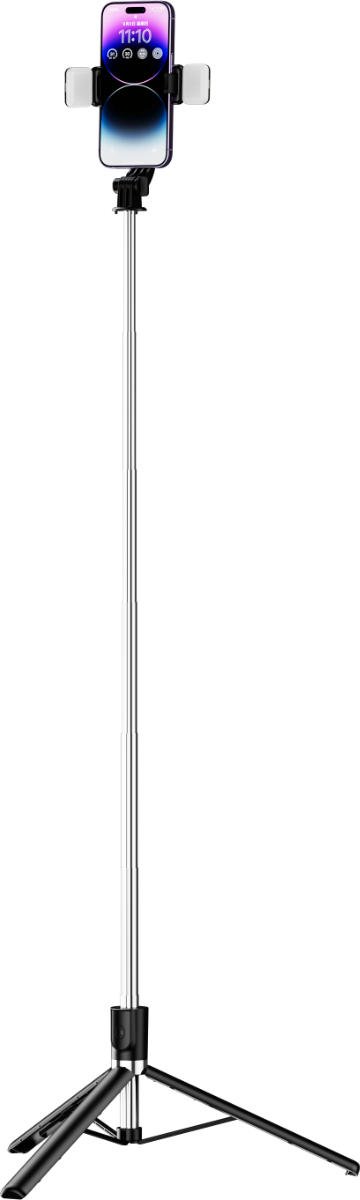 WyeLock Extendable Selfie Stick Tripod with Dual Fill Lights and Wireless Remote – Black