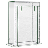 Mini Walk-in Greenhouse with Galvanised Steel Frame & Zipped Roll-up Door – Tall Narrow Plant Shelter