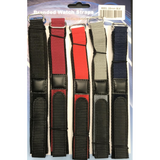 Hook and Loop Velcro Watch Straps, 22mm, Assorted Colours – Pack of 5
