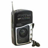 Lloytron Entertainer 2 Band Personal Sports Radio with Earphones, AM/FM & Carry Strap – N2201BK