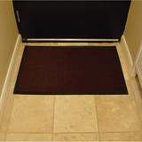 Barrier Mat with Non-Slip Nitrile Rubber Backing, 90 x 150cm – Dirt Trapping Entrance Mat, Red