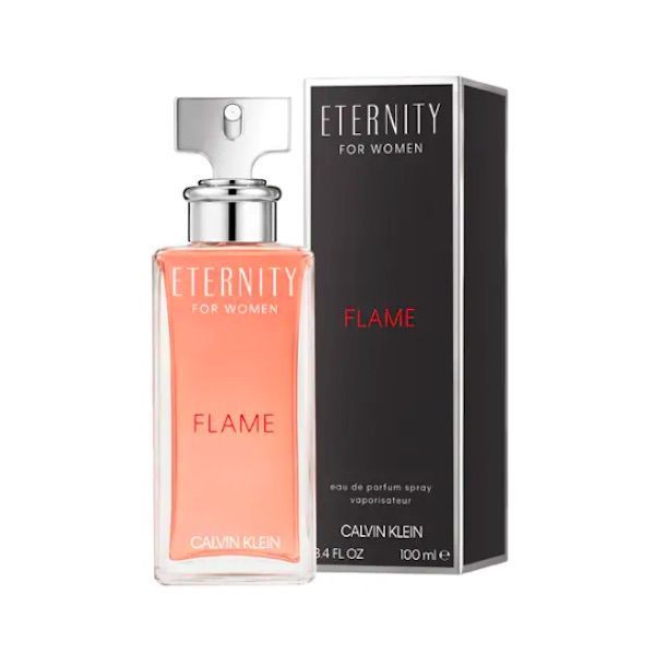 Calvin Klein Eternity Flame Eau de Parfum Spray 100ml – Floral, Fresh & Citrus Fragrance for Women