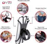 DYZI Detachable Bike Phone Holder with 360° Rotation and Anti-Slip Silicone Clip – Fits Phones 4–6.5 Inch