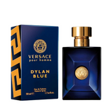 Versace Dylan Blue Eau de Toilette Spray 50ml – Fresh & Citrus, Aquatic Fragrance for Men