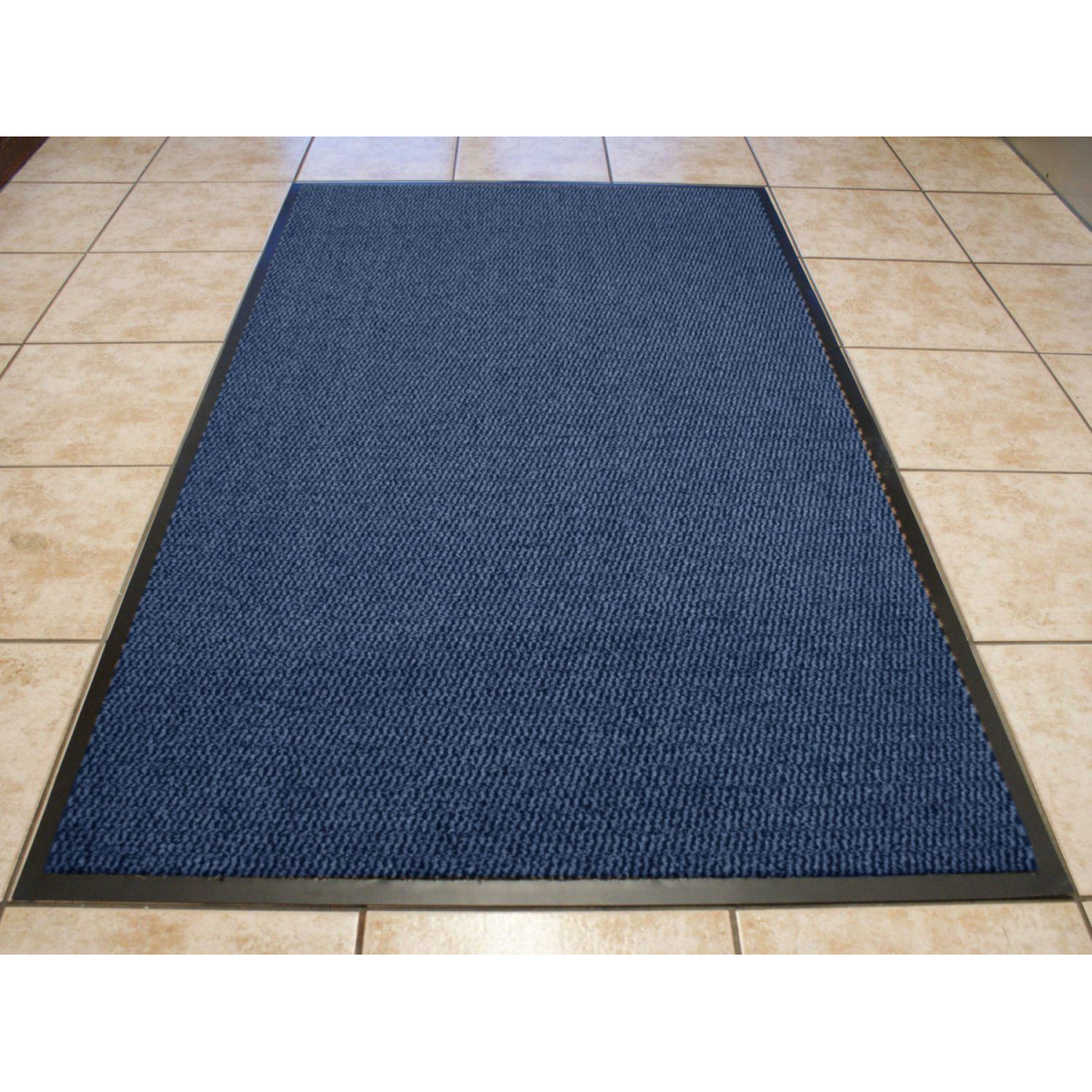 Blue Dirt Trapper Barrier Mat, 90 x 200 cm – Non-Slip Nitrile Rubber Backed Entrance Door Mat & Runner