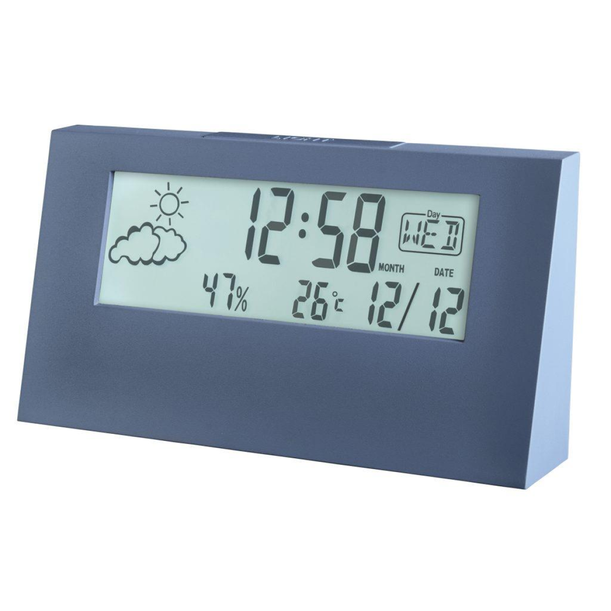 Acctim Vertex Weather Station 15849 with 12-Hour Forecast, Time, Calendar & Humidity – Harbour Blue