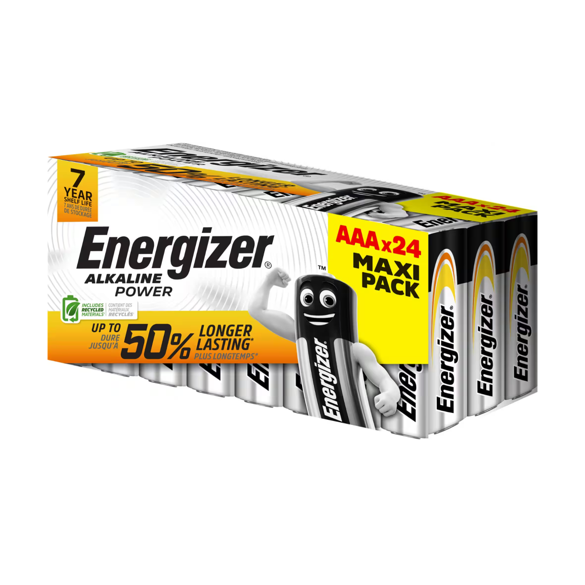Energizer Alkaline Power AAA Batteries, 8 Pack – Long-Lasting, Leak Resistant Everyday Power