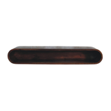 Artisan Furniture Arc Solid Mango Wood Wall-Mounted Media Console with Open Shelf – Floating Design, Chestnut