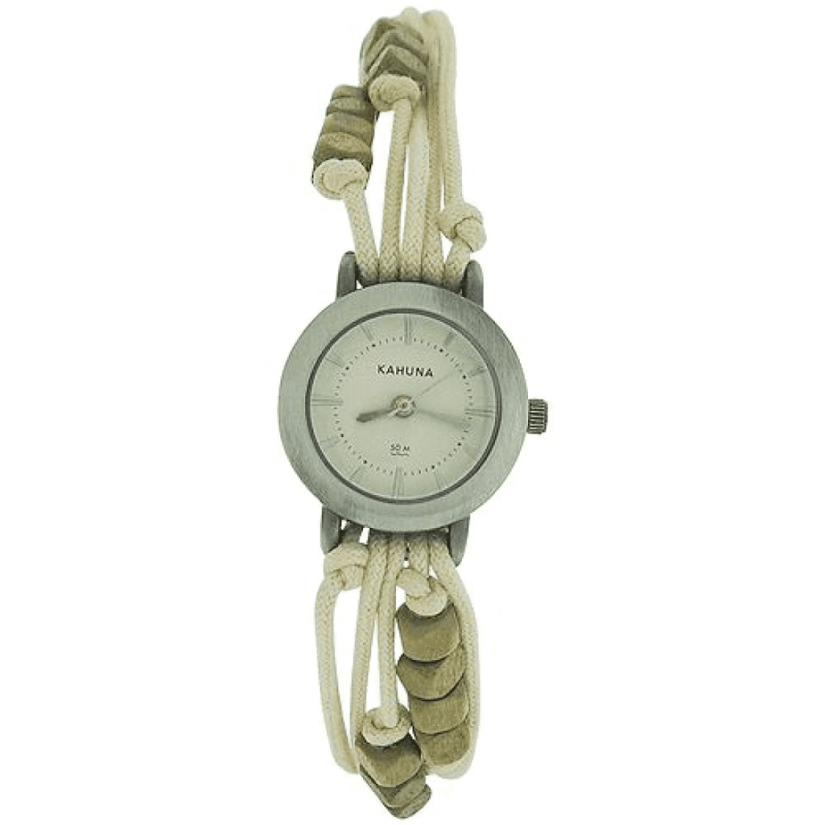 Kahuna Ladies Friendship Watch – White Dial, White Fabric Strap (Clearance, Needs New Battery)