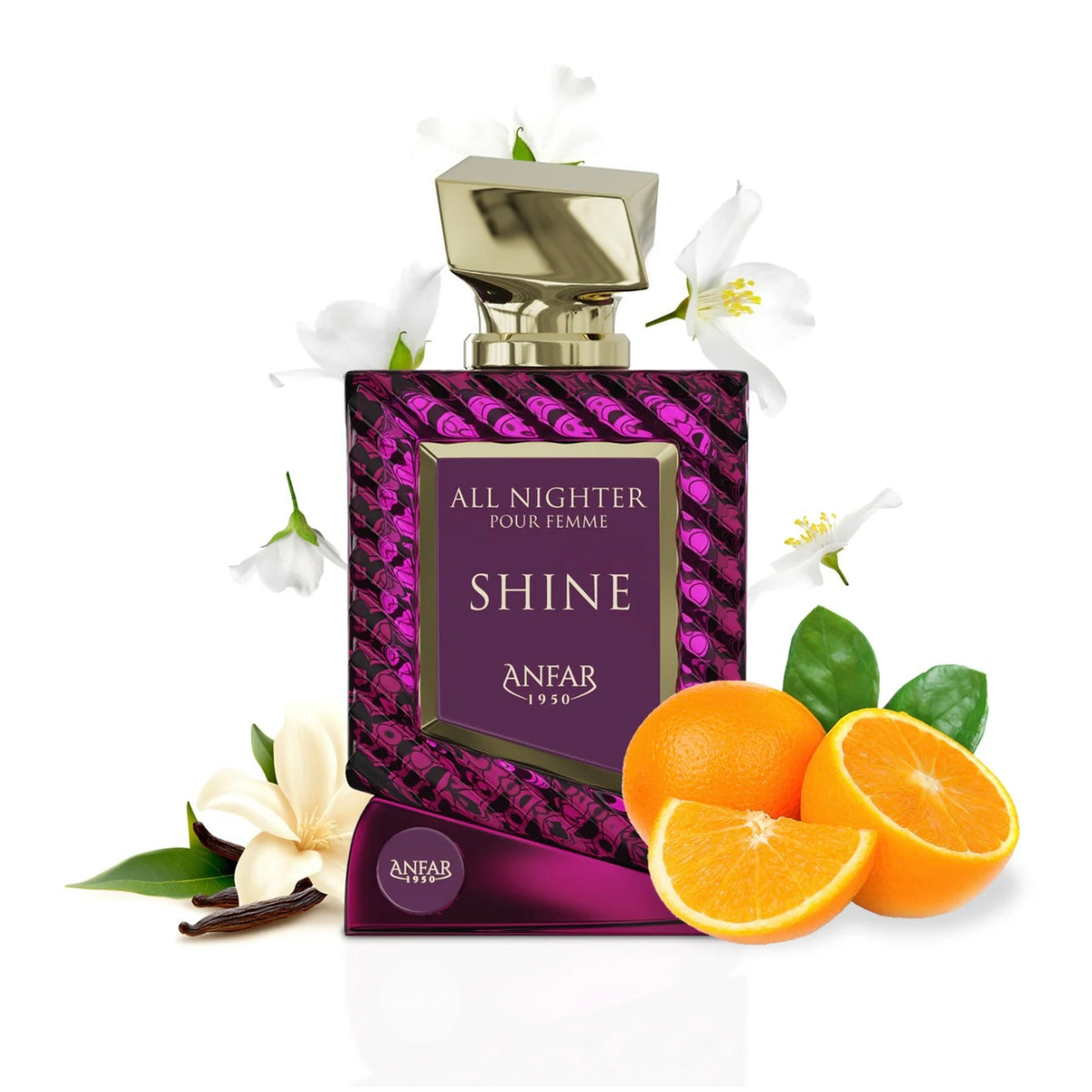 Anfar All Nighter Shine - Extrait de Parfum 100ml – Fresh & Citrus, Floral Fragrance for Women