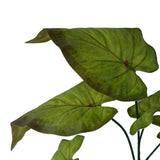 Leaf Artificial Green Plastic Leaf Stem with Wired Stem – 50cm Realistic Foliage Decor