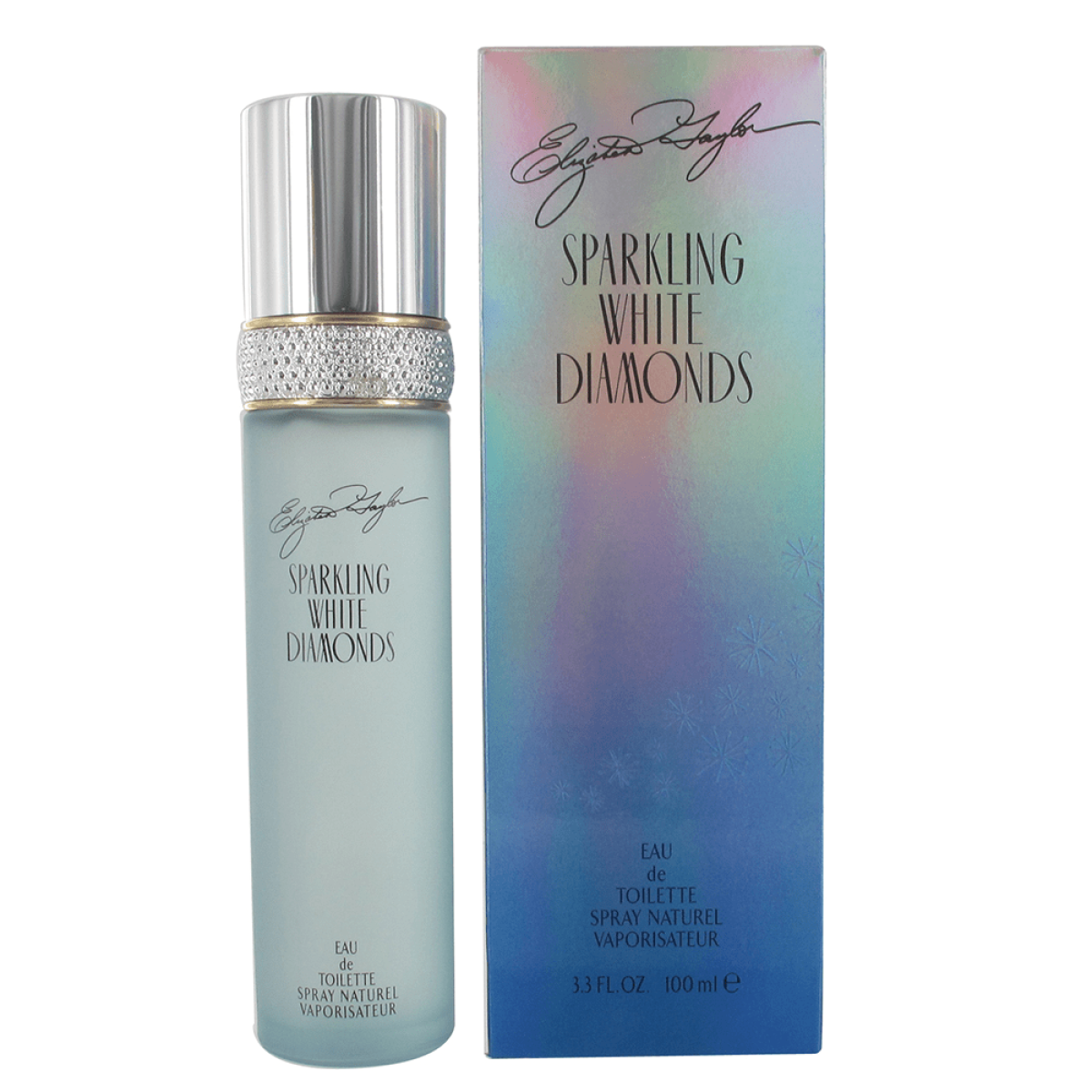 Elizabeth Taylor Sparkling White Diamonds Eau de Toilette Spray 100ml – Floral, Musky Fragrance for Women