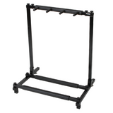 Triple Folding Guitar Stand Rack Holding 3 Guitars – Acoustic, Electric and Bass Guitar Holder, Black